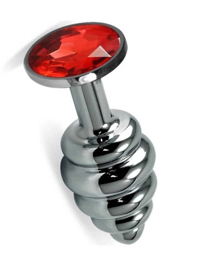 Анальная пробка со стразами Funny Steel BOMB IT