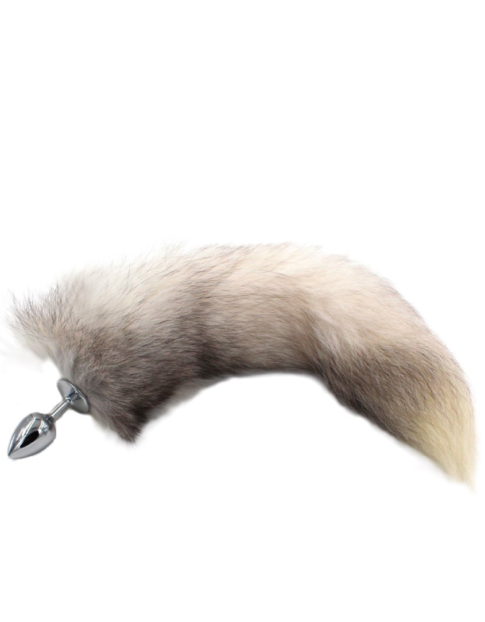 Анальная пробка с хвостом Funny Steel BADGER