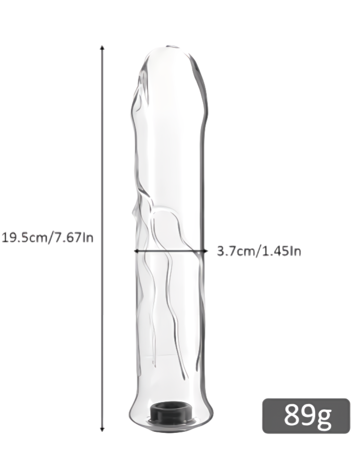 Полый стеклянный дилдо N-Glss #04