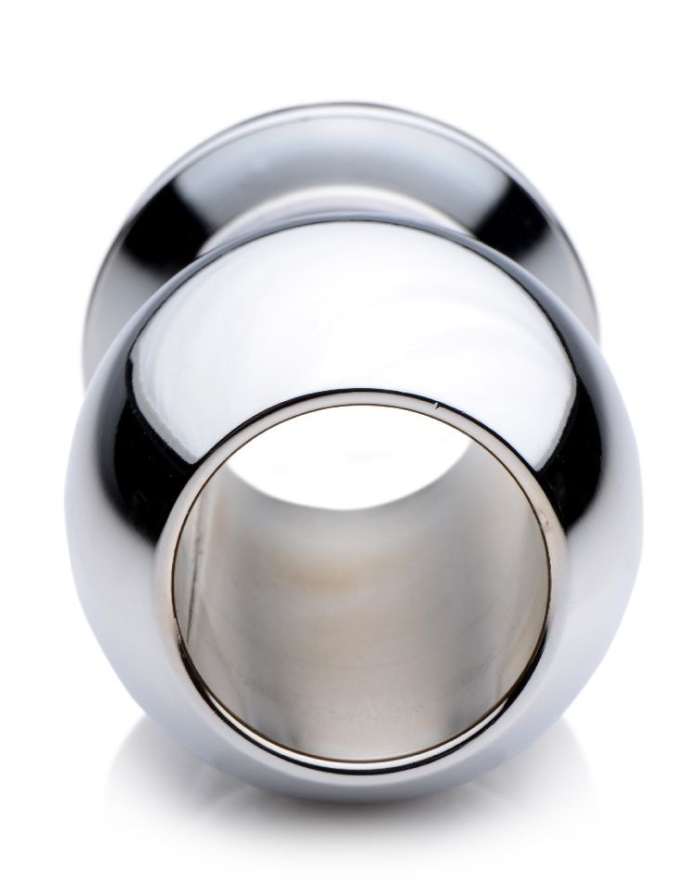 Анальная пробка с тоннелем Funny Steel DISEL