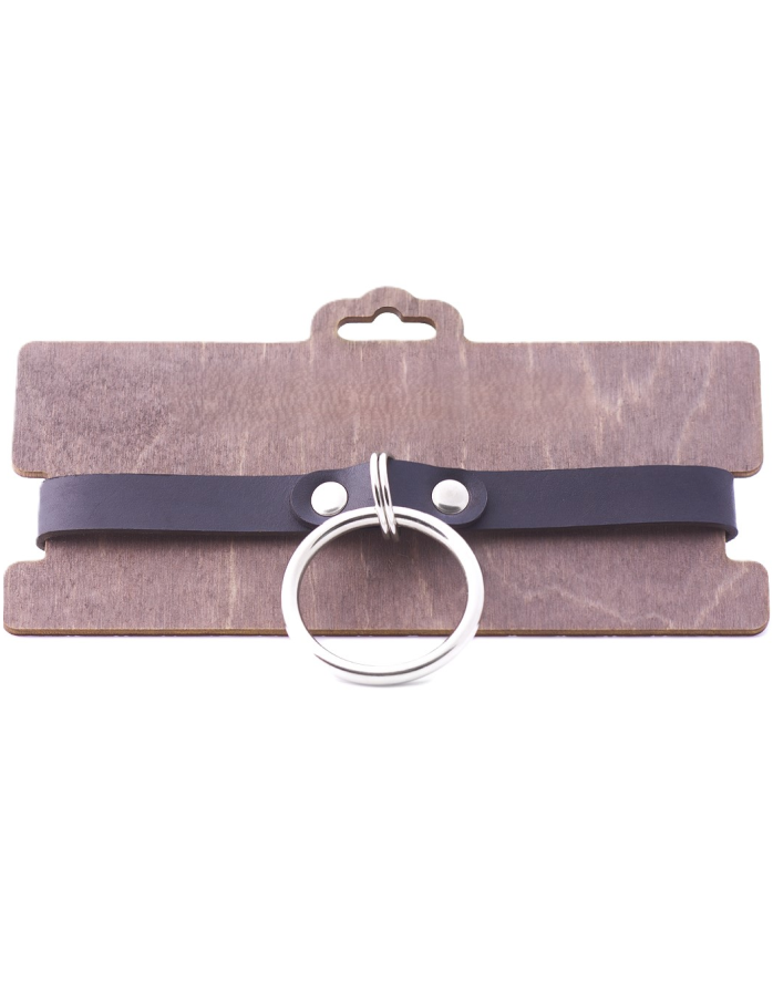 Чокер с кольцом Amoreo BLACK