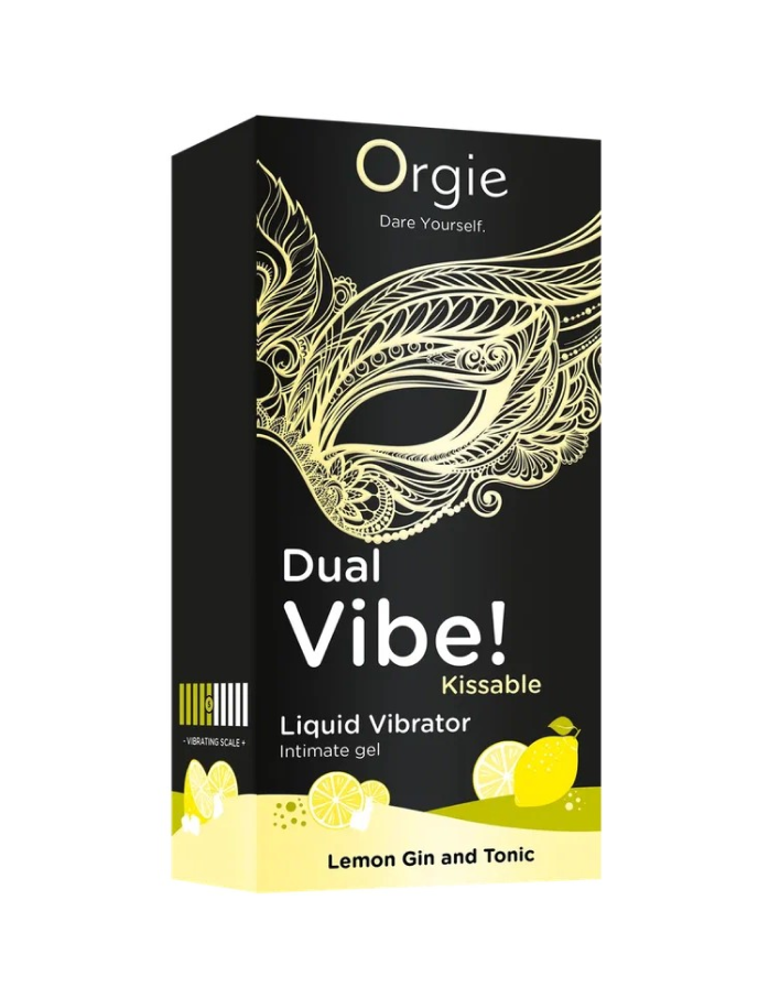 Жидкий вибратор Orgie DUAL VIBE! LEMON GIN AND TONIC