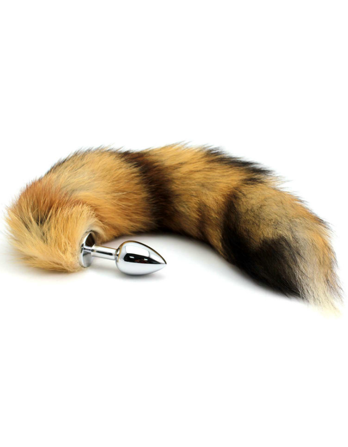 Анальная пробка с хвостом Funny Steel DINGO