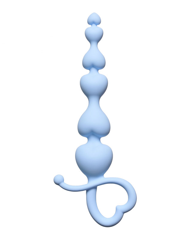 Анальная цепочка LOLA TOYS (голубой, размер до 17 см)