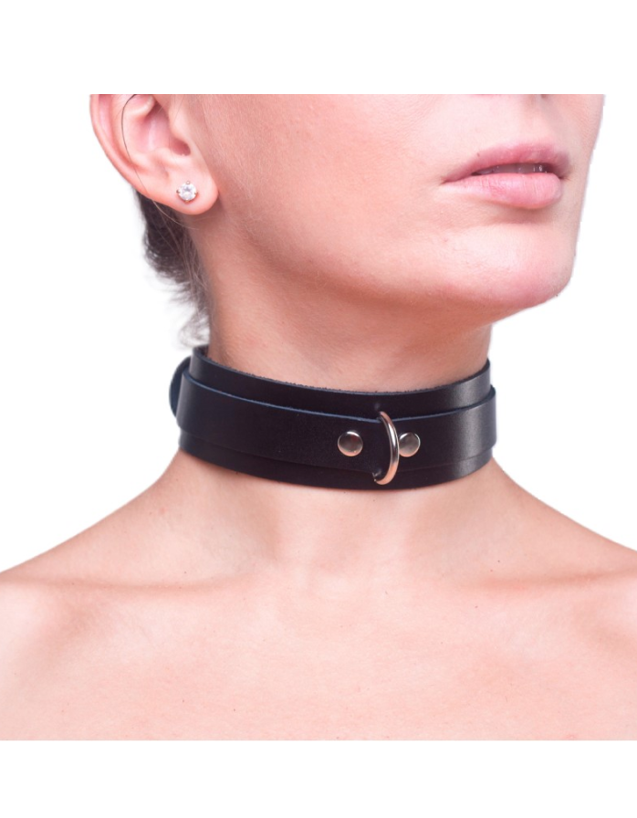 Ошейник двойной Amoreo ВАЙЛДКАТ II BLACK