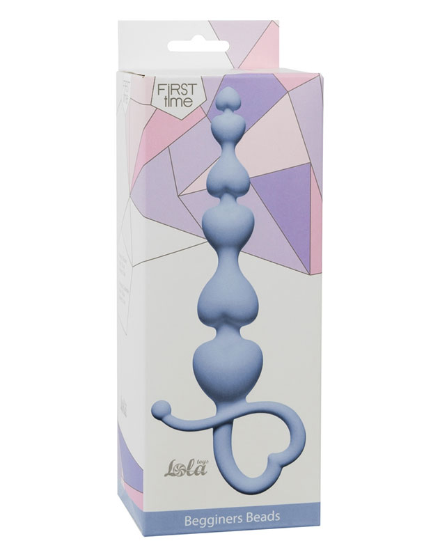 Анальная цепочка LOLA TOYS (голубой, размер до 17 см)