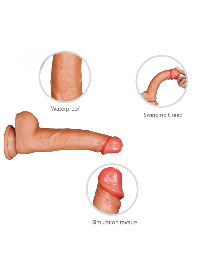 Вибратор-реалистик Leto FLESH A (уценка)