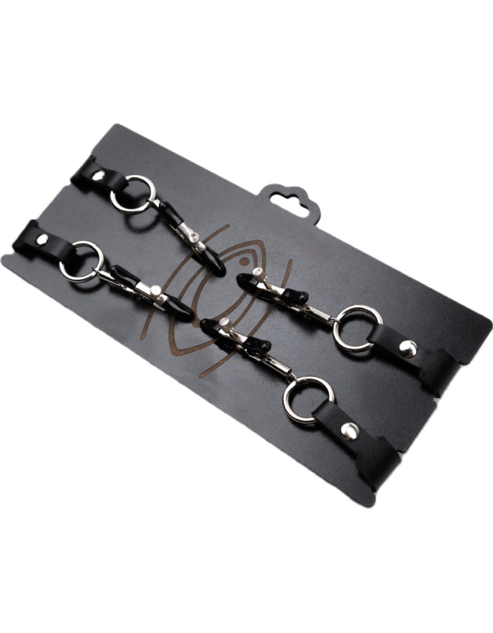 Зажимы на гениталии Amoreo BLACK