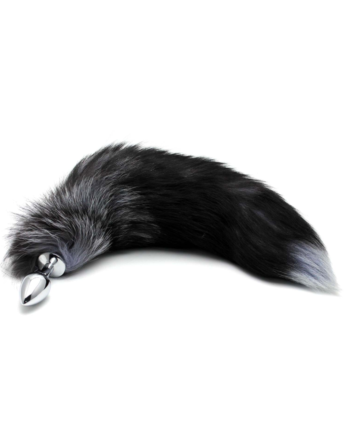 Анальная пробка с хвостом Funny Steel WOLF