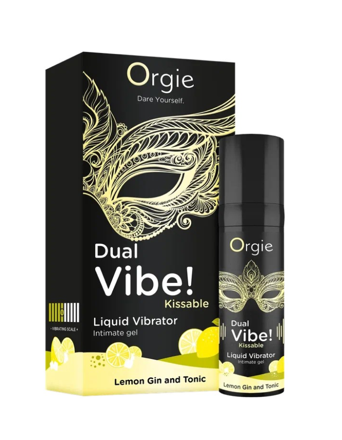 Жидкий вибратор Orgie DUAL VIBE! LEMON GIN AND TONIC