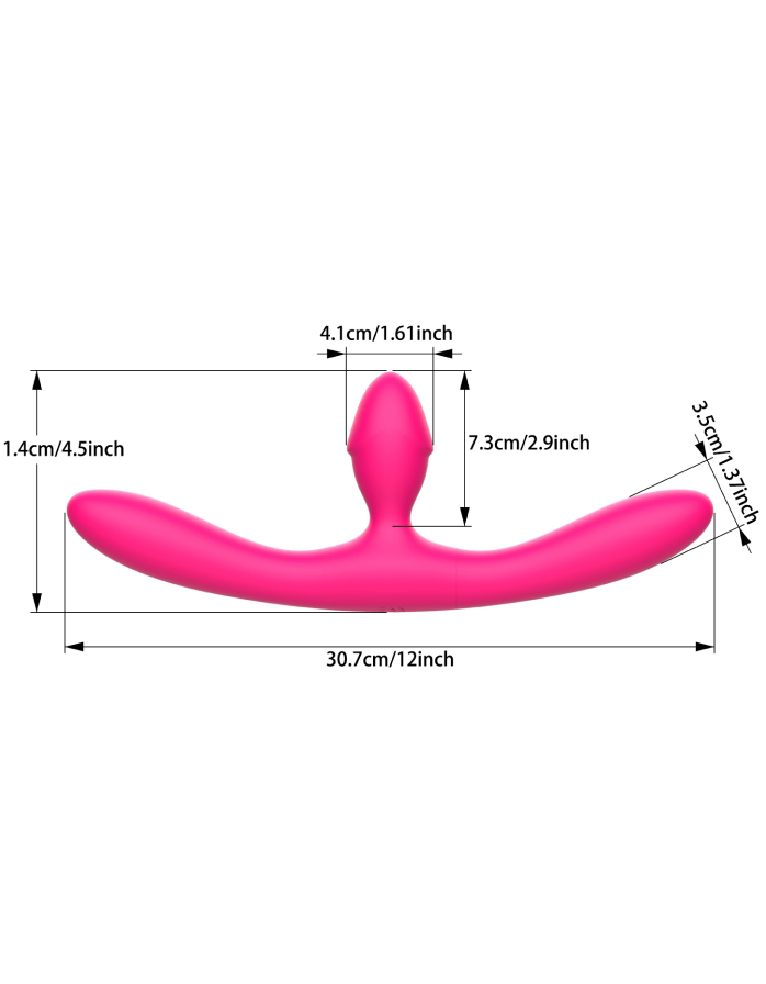 Двусторонний вибратор Leto CASTLE