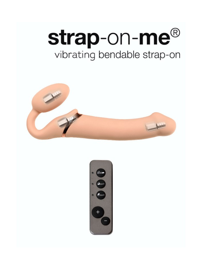 Страпон с вибрацией Strap-on-me L