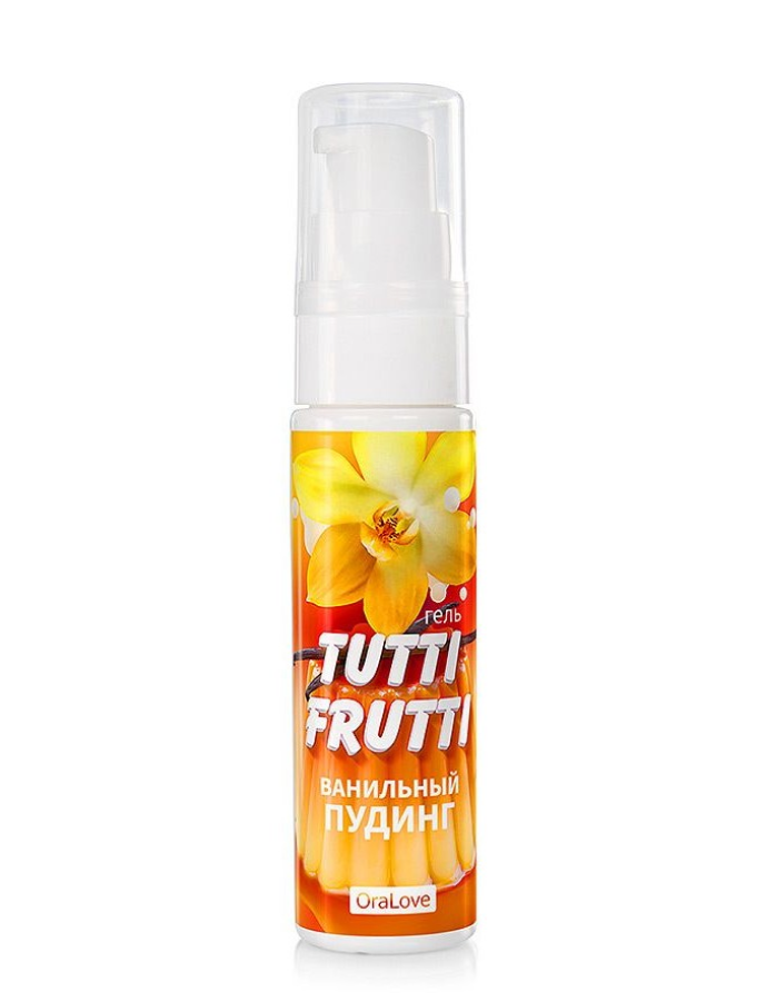 Оральный лубрикант Bioritm TUTTI-FRUTTI, ванильный пудинг