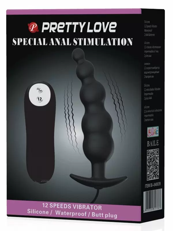  Анальная вибропробка Pretty Love ANAL STIMULATION