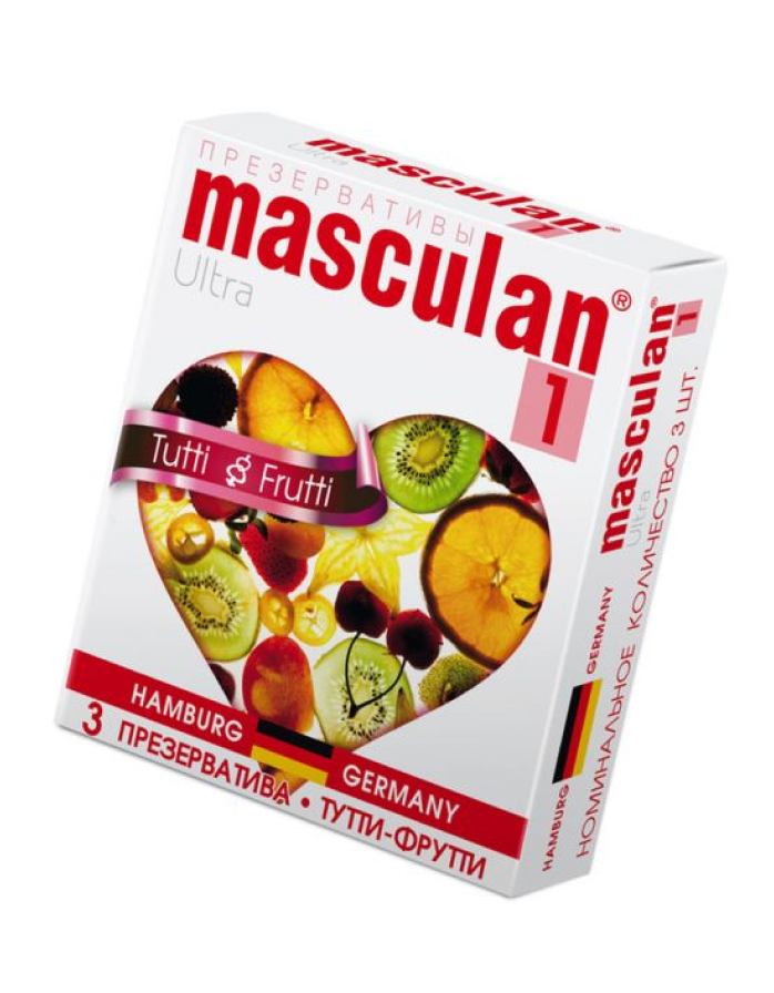 Презервативы со вкусом Masculan TUTTI-FRUTTI