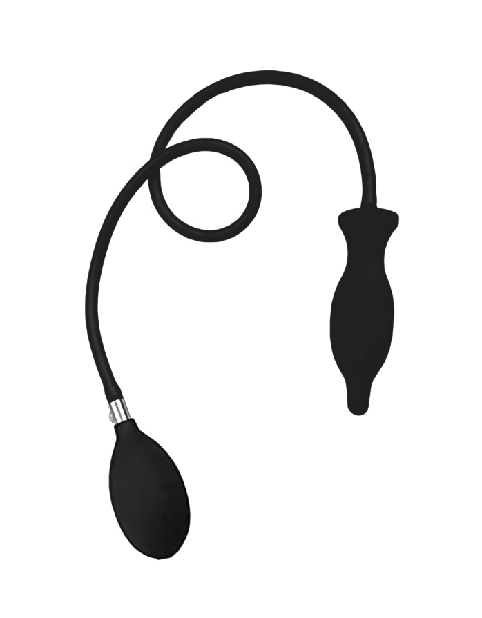 Анальная пробка с надувом Leto BLACK