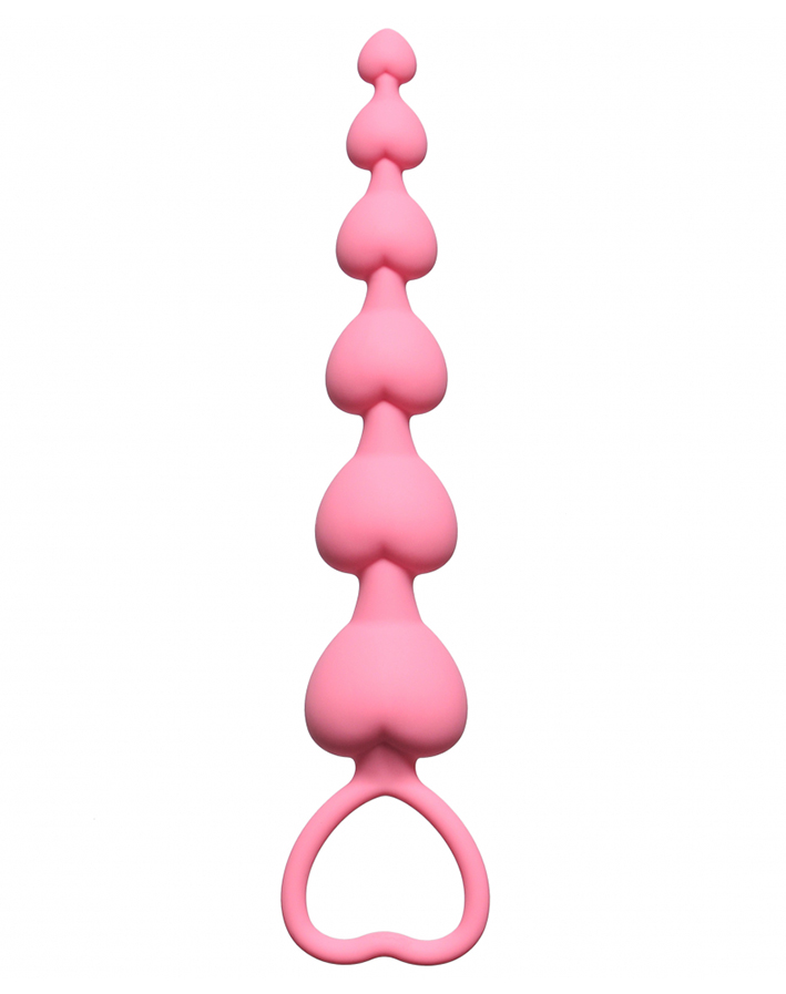 Анальная цепочка LOLA TOYS (розовый, размер до 17 см)