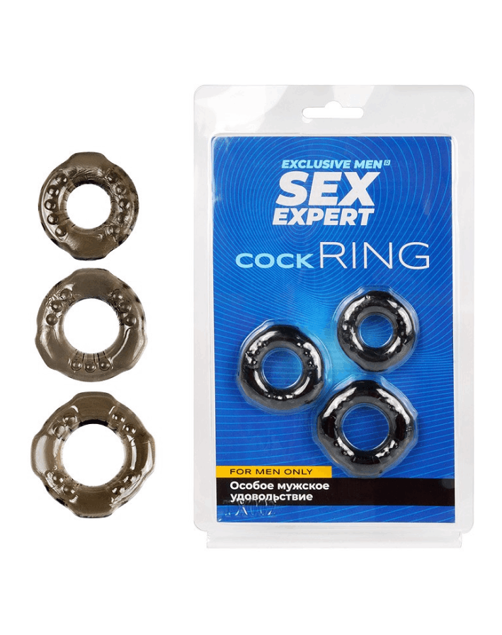Набор колец Sex Expert FOR MEN ONLY