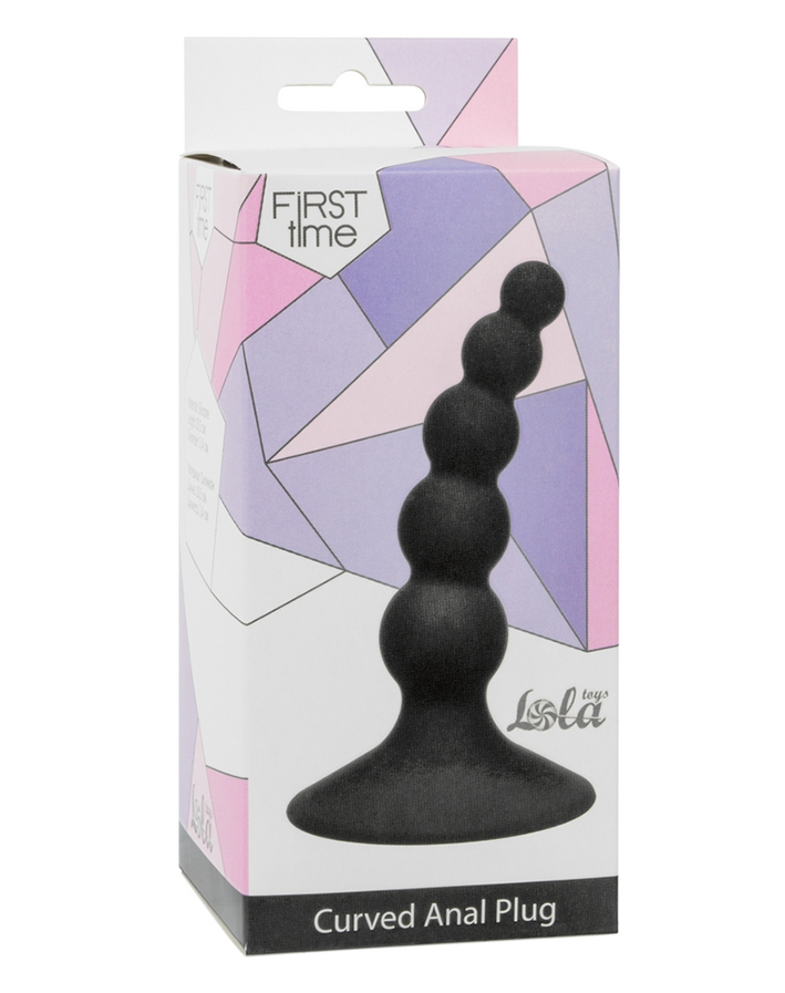 Анальная елочка LOLA TOYS (черный, размер до 17 см)