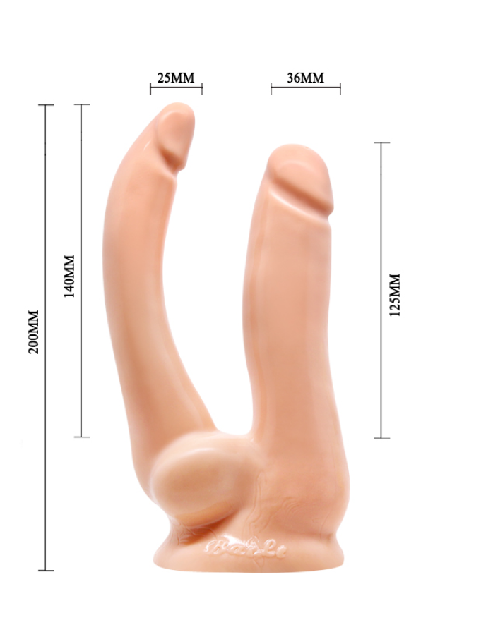 Двойной вибратор Baile BRAVE HER WITH TWO GUNS