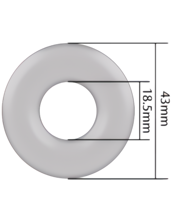 Кольцо Leto WHITE COCK RING