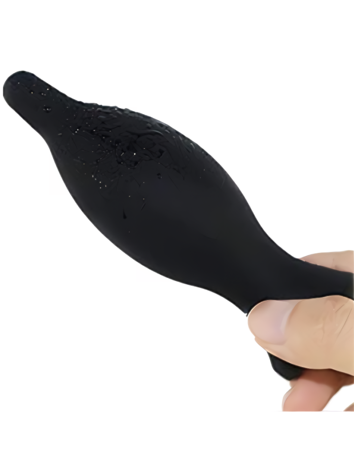 Анальная пробка с надувом Leto BLACK