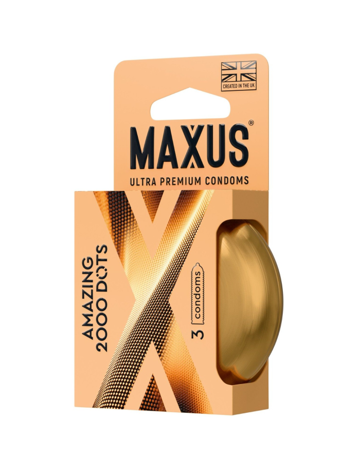 Презервативы с пупырышками Maxus 2000 AMAZING DOTS