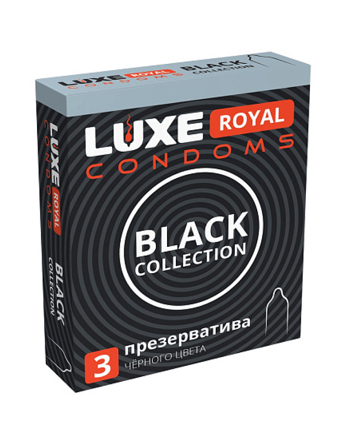 Презервативы черные Luxe ROYAL BLACK COLLECTION