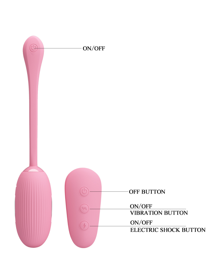 Виброяйцо с электростимуляцией Pretty Love SHOCK FUN