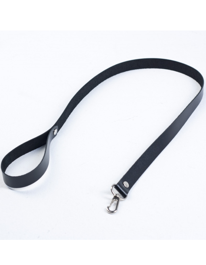 Поводок кожаный с карабином Amoreo, 85 см