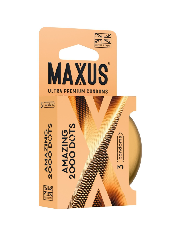 Презервативы с пупырышками Maxus 2000 AMAZING DOTS