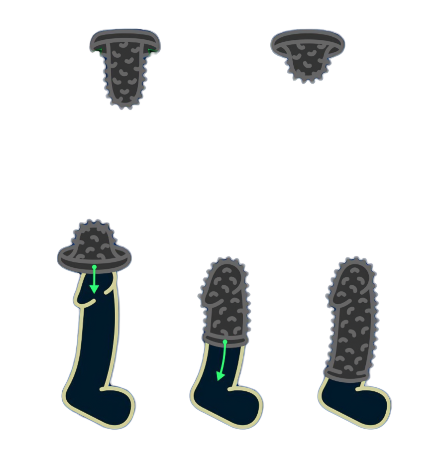 Как надевать насадку для члена