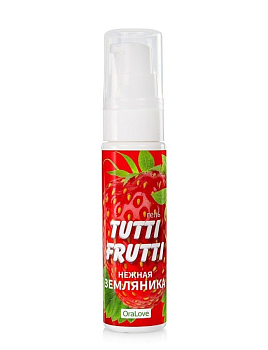 Оральный лубрикант Bioritm TUTTI-FRUTTI, земляника