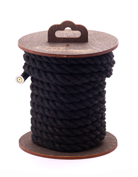 Хлопковая веревка Amoreo BLACK, 5 м
