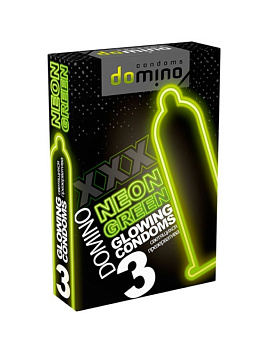 Презервативы светящиеся Domino NEON GREEN