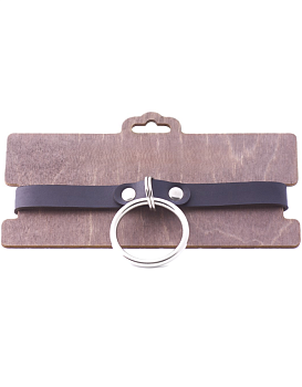 Чокер с кольцом Amoreo BLACK