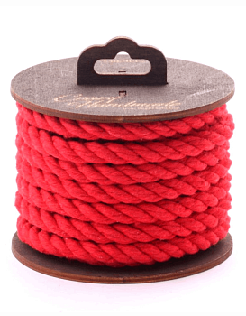 Хлопковая веревка Amoreo RED, 3 м