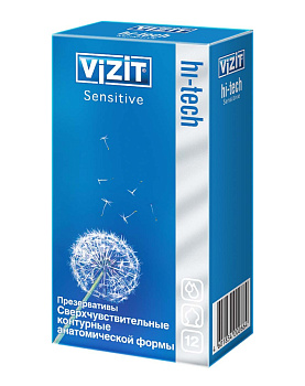 Презервативы тонкие Vizit HI-TECH SENSITIVE