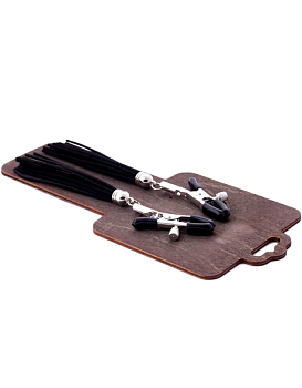 Зажимы для сосков Amoreo ПРИЩЕПКИ BLACK