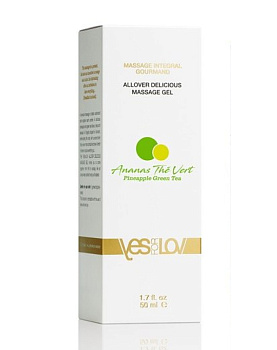 Массажный гель YesForLov PINEAPPLE-GREEN TEA