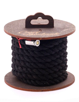 Хлопковая веревка Amoreo BLACK, 3 м