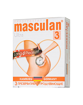 Презервативы с анестетиком Masculan LONG PLEASURE