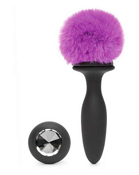 Вибропробка с хвостом HAPPY RABBIT S