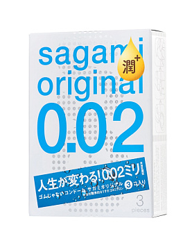 Презервативы полиуретановые Sagami ORIGINAL EXTRA LUB 0.02