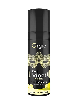 Жидкий вибратор Orgie DUAL VIBE! LEMON GIN AND TONIC