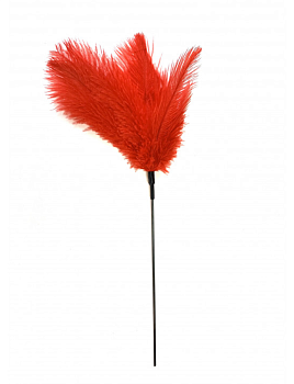 Щекоталка с перьями Amoreo RED