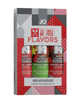 Набор лубрикантов System Jo TRIPLE PACK FLAVORS