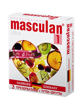 Презервативы со вкусом Masculan TUTTI-FRUTTI