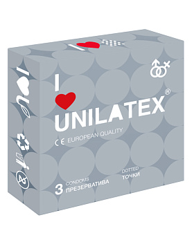 Презервативы с пупырышками Unilatex DOTTED