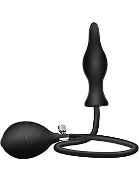 Анальная пробка с надувом Leto BLACK